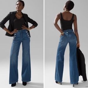 WHBM Mariner Wide Leg Jeans Size 6